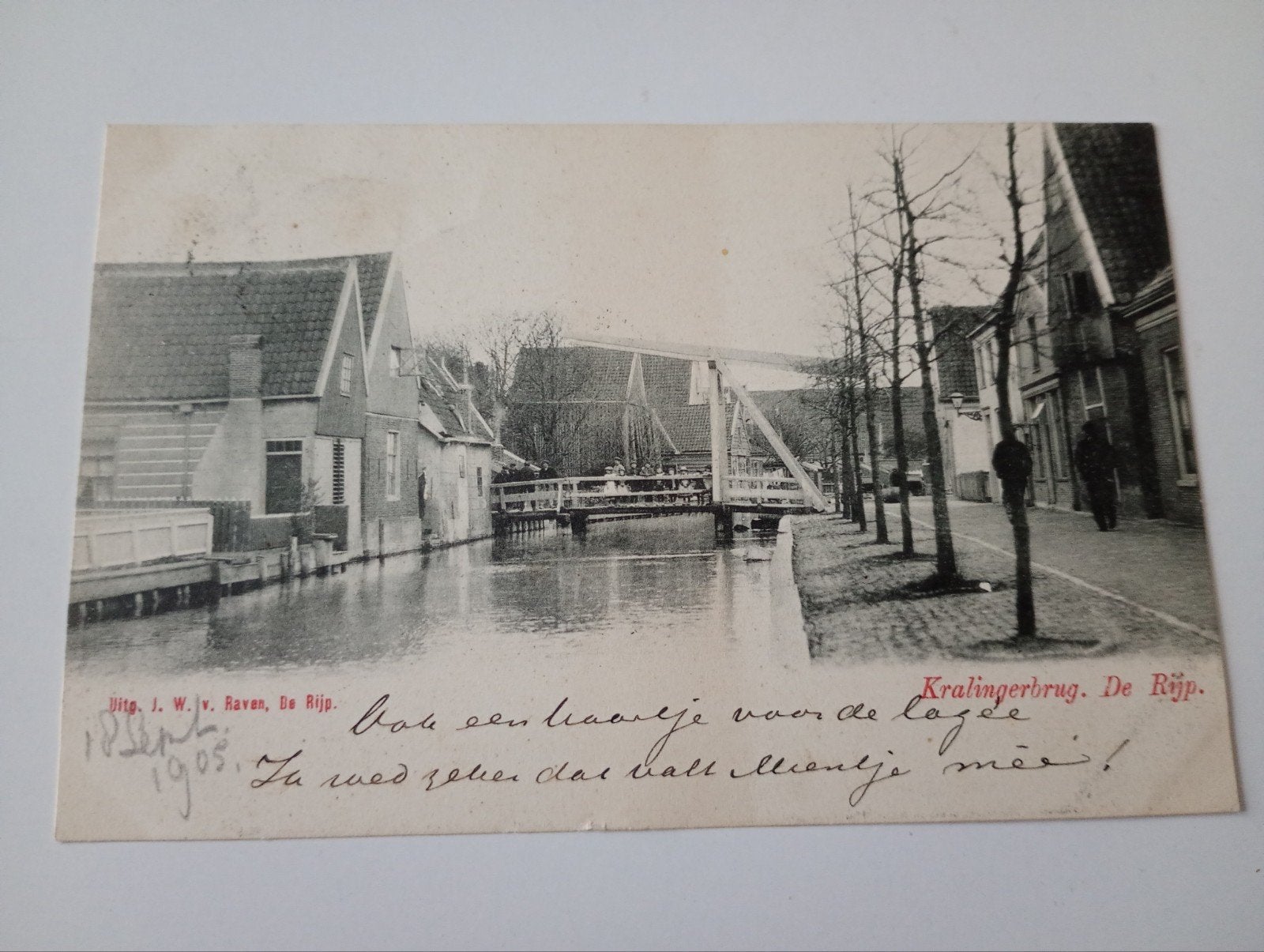De Rijp Kralingerbrug 1905, Ophalen of Verzenden, Voor 1920, Gelopen, Noord-Holland
