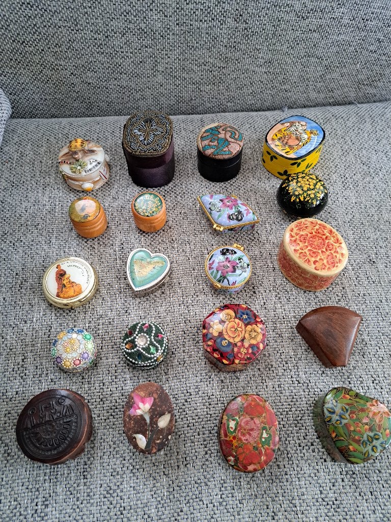 20 pillendoosjes verzameling, Antiek en Kunst, Ophalen of Verzenden