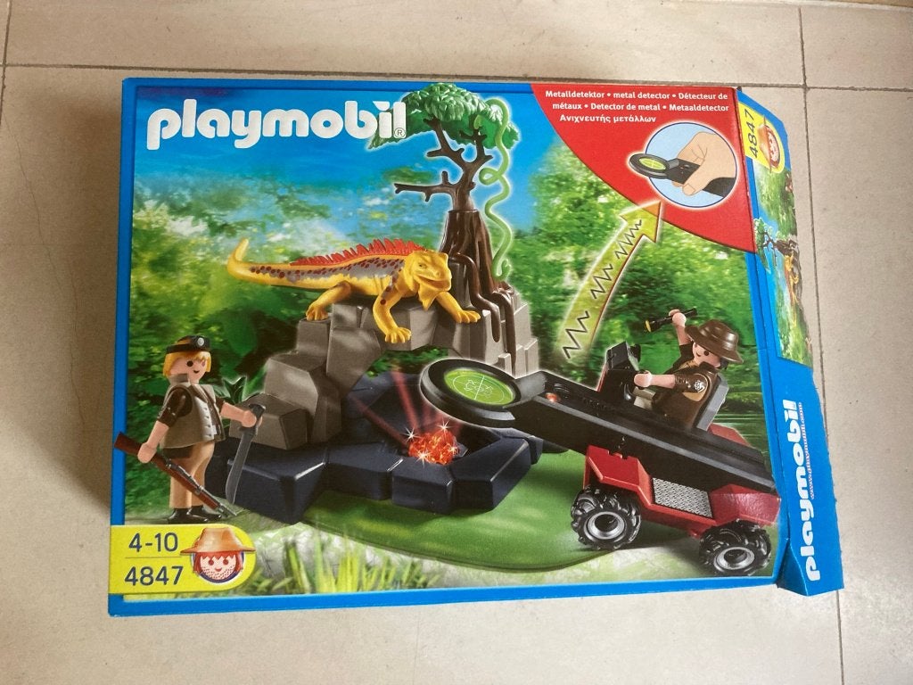 Playmobil 4847 schat eiland met auto en metaaldetector set!, Wild life, Complete set, Overige typen, Ophalen of Verzenden