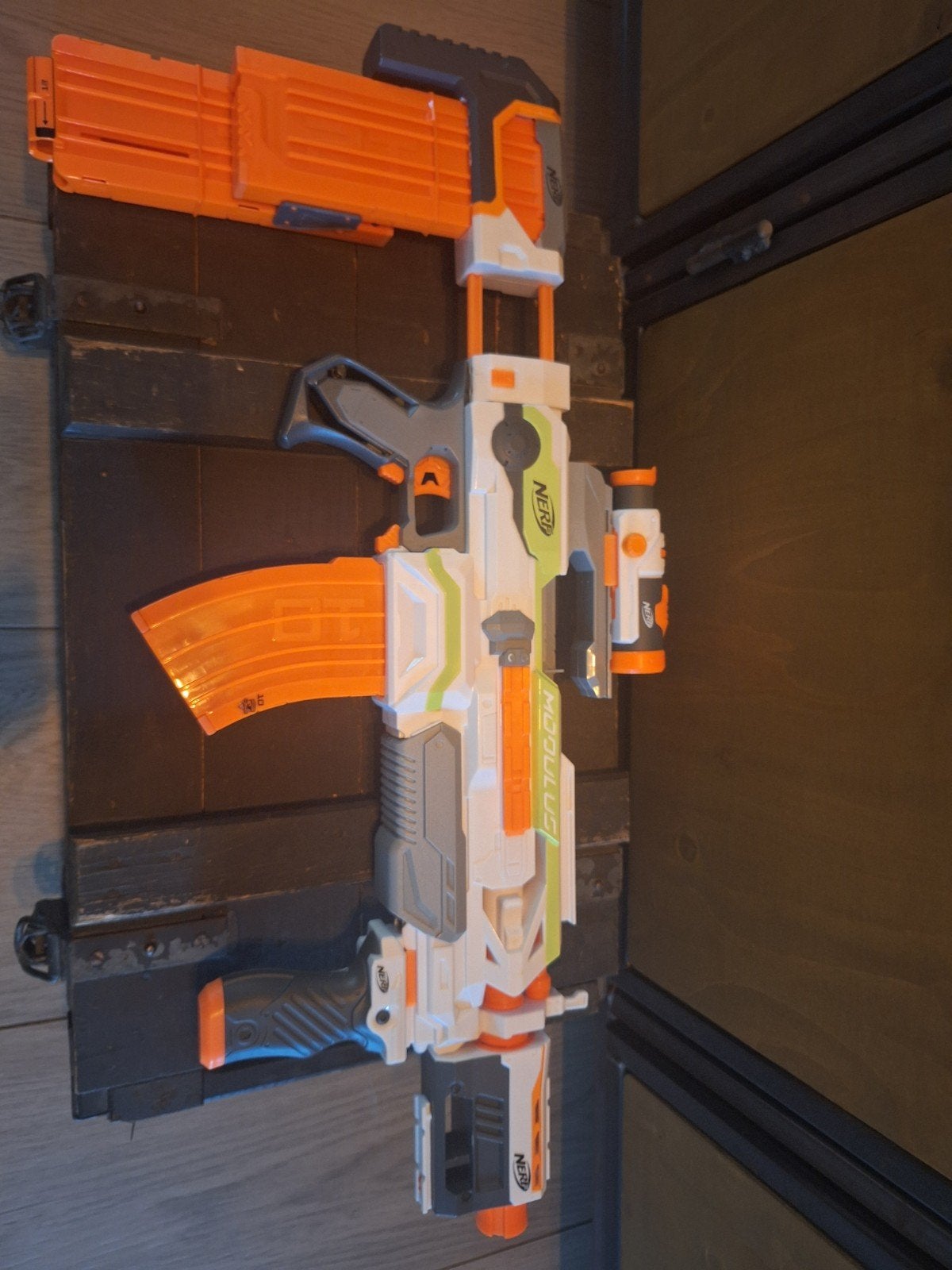 Nerf Modulus Blaster met Accessoires, Ophalen, Zo goed als nieuw, Jongen of Meisje