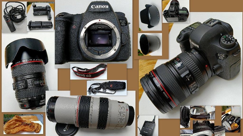 Canon EOS 6D complete set: lenzen,battery grip,draagtas enz., Gebruikt, Spiegelreflex, Canon, Handmatige focus