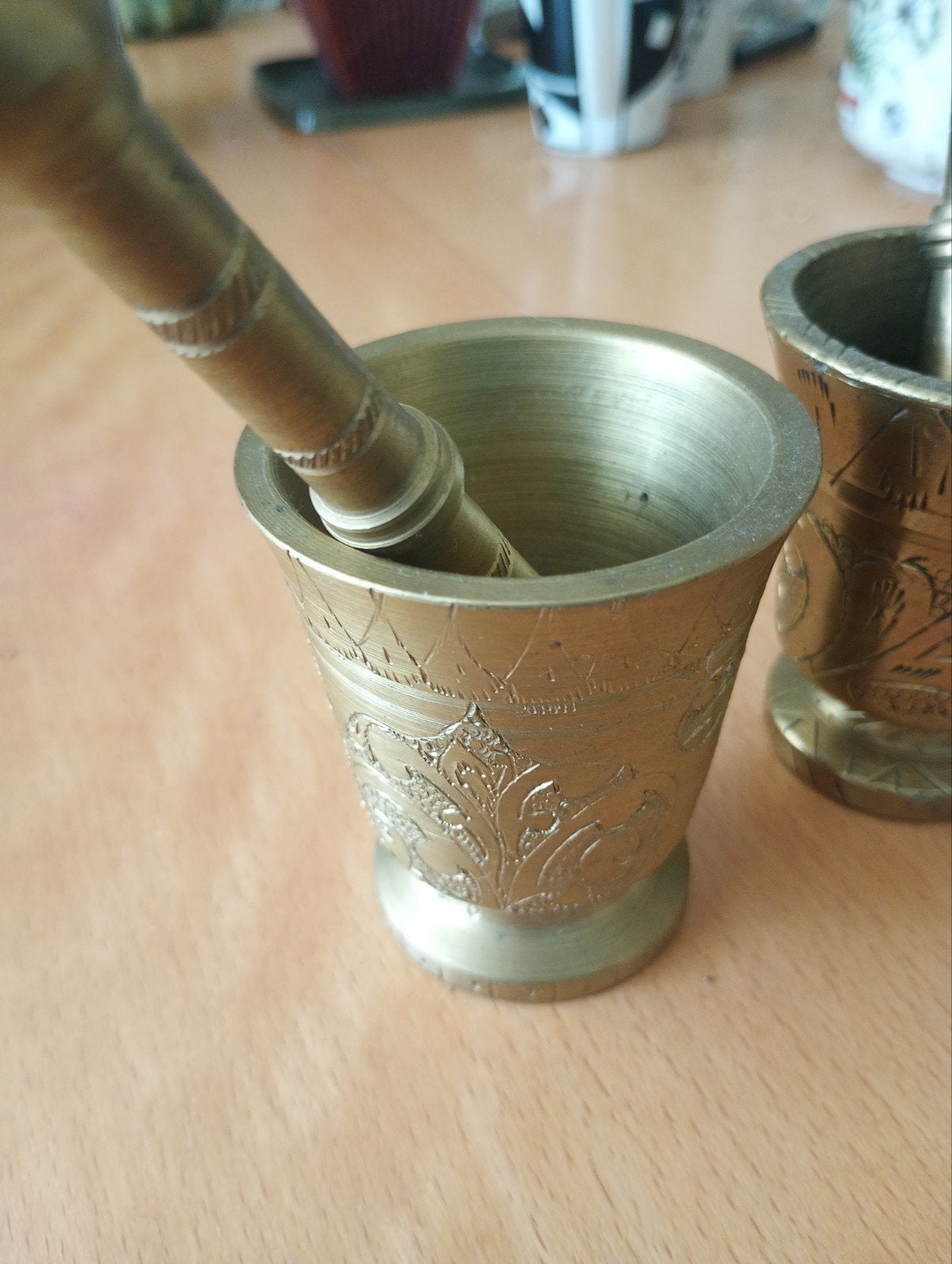 2  massief koperen pillenestampers of voor kruiden, Ophalen of Verzenden