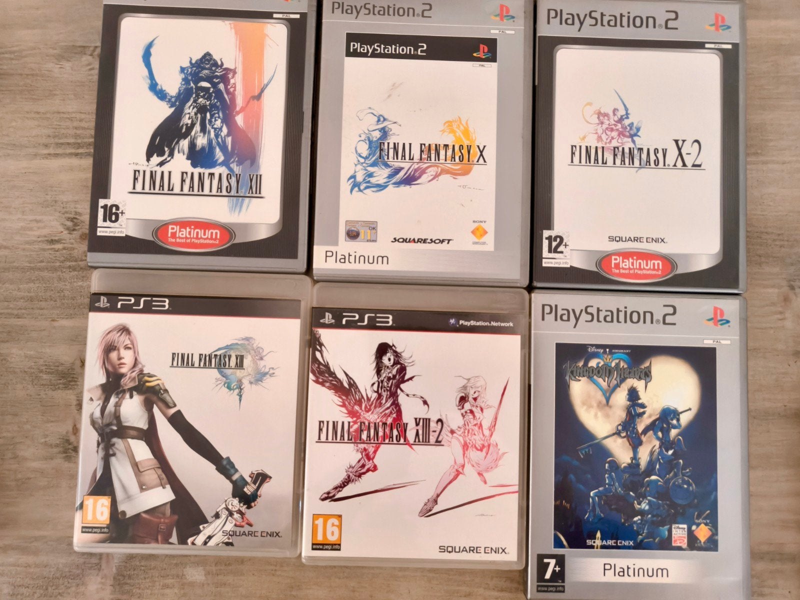 Complete Set: 5x Final Fantasy + Kingdom Hearts (PS2 & PS3), 1 speler, Eén computer, Ophalen of Verzenden, Zo goed als nieuw