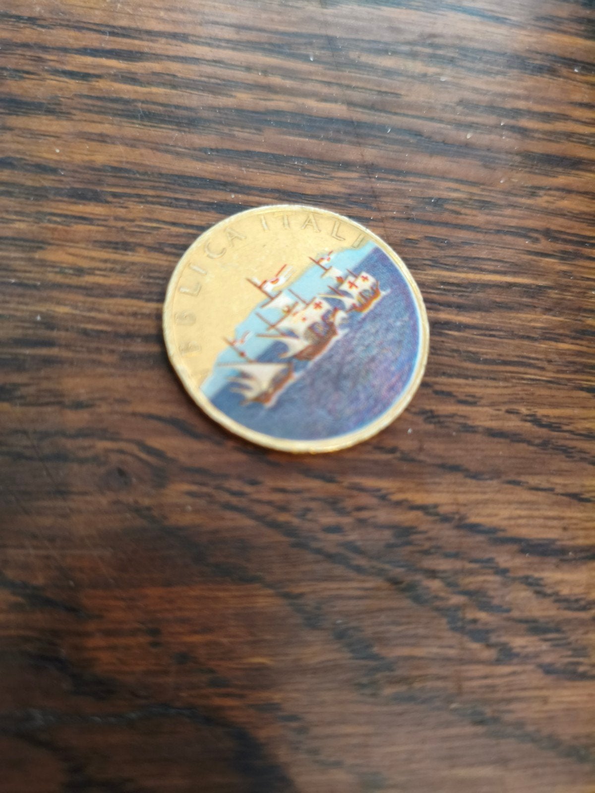 Italiaanse 500 Lire "Caravelle" zilveren munt, Bolaffi, Ophalen of Verzenden, Losse munt, Zilver