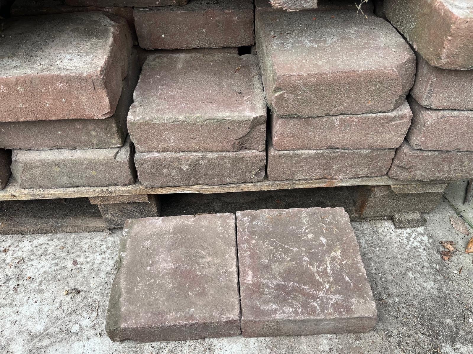 Gebakken straatstenen 20x20cm, 4m2, Tuin en Terras, Ophalen, Overige materialen, Gebruikt, Klinkers