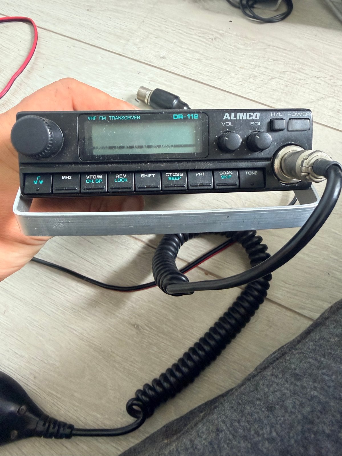 Alinco DR-112E VHF FM Transceiver met microfoon, Ophalen, Gebruikt, Zender en Ontvanger