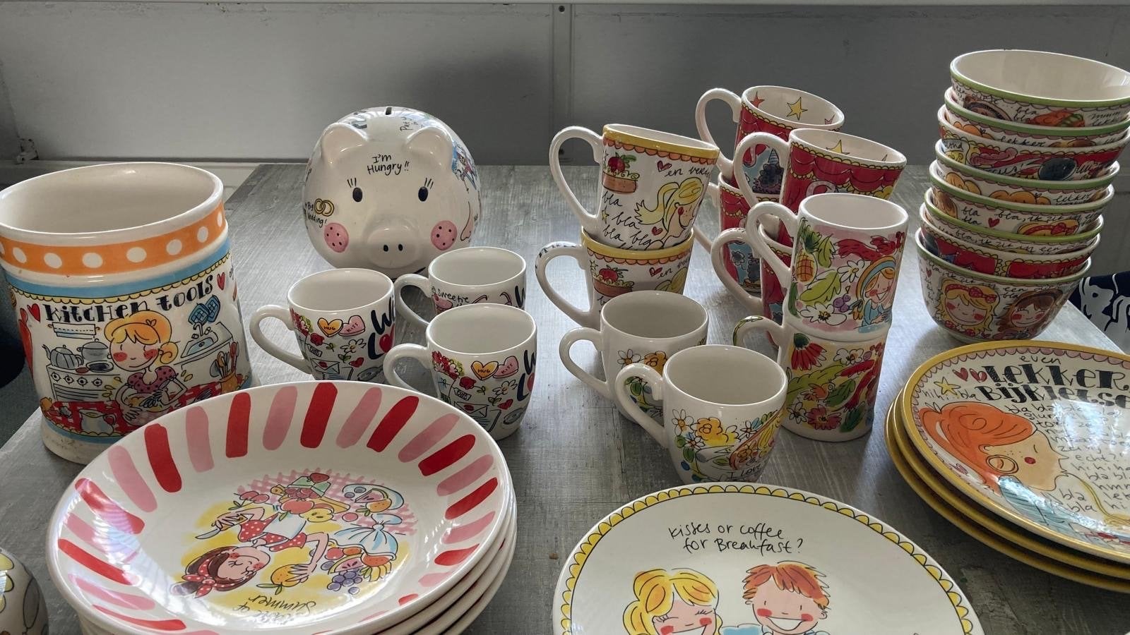 Grote collectie Blond Amsterdam servies, Huis en Inrichting, Keuken | Servies, Ophalen, Gebruikt, Blond Amsterdam, Aardewerk