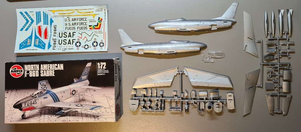 Airfix 1/72 Scale North American F-86D Sabre, Overige merken, 1:72 tot 1:144, Ophalen of Verzenden, Zo goed als nieuw