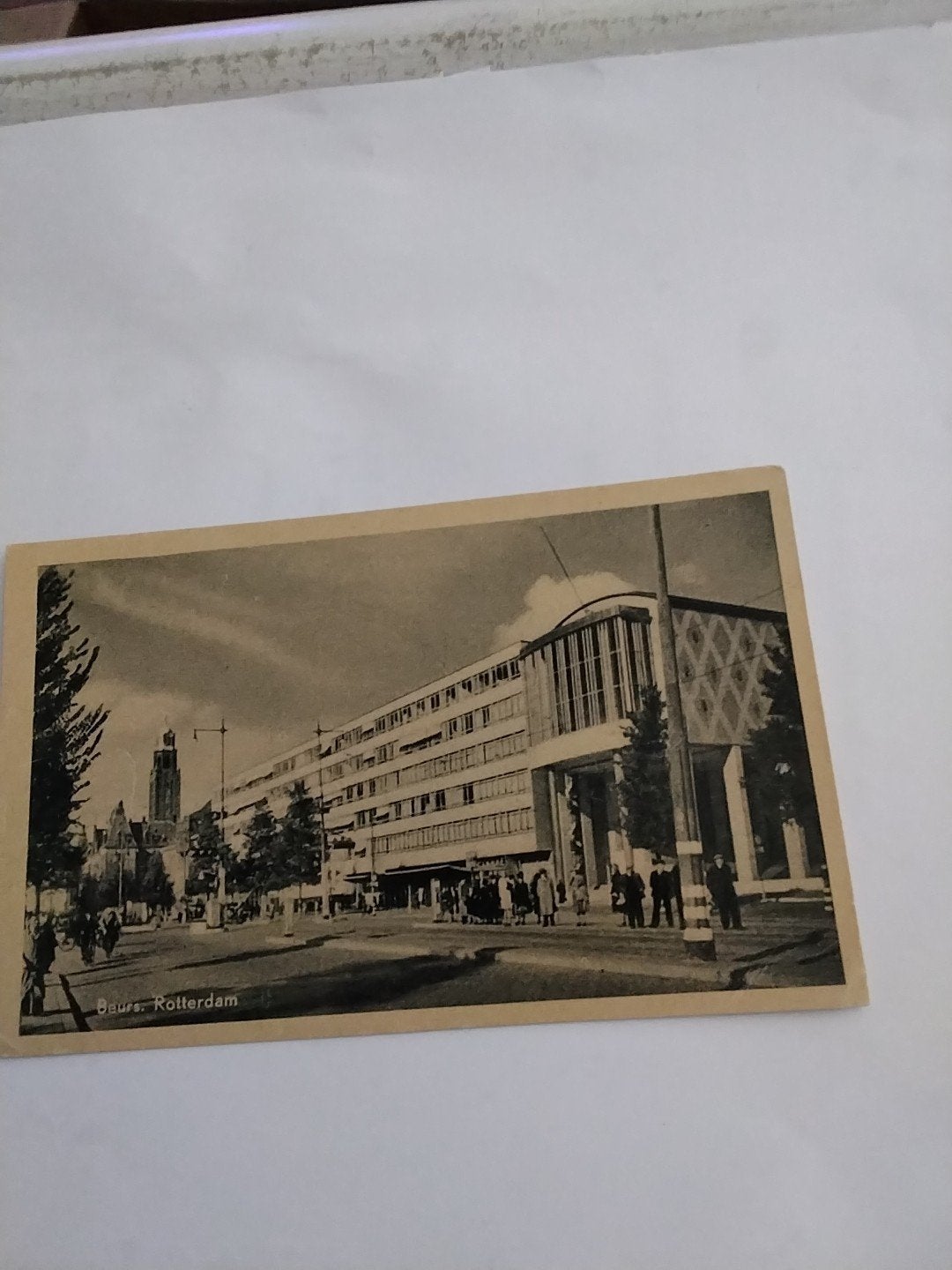 Oude ansichtkaart Beurs Rotterdam - Uitg. Sparo, Ophalen of Verzenden, 1920 tot 1940, Gelopen, Zuid-Holland