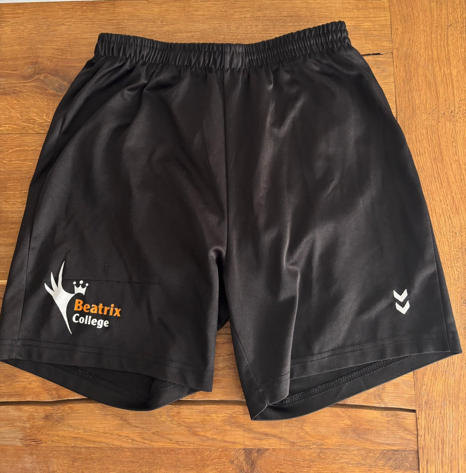 GRATIS Beatrix College gym / sportbroekje maat S/ 164 jongen, Ophalen, Gebruikt, Jongen, Broek