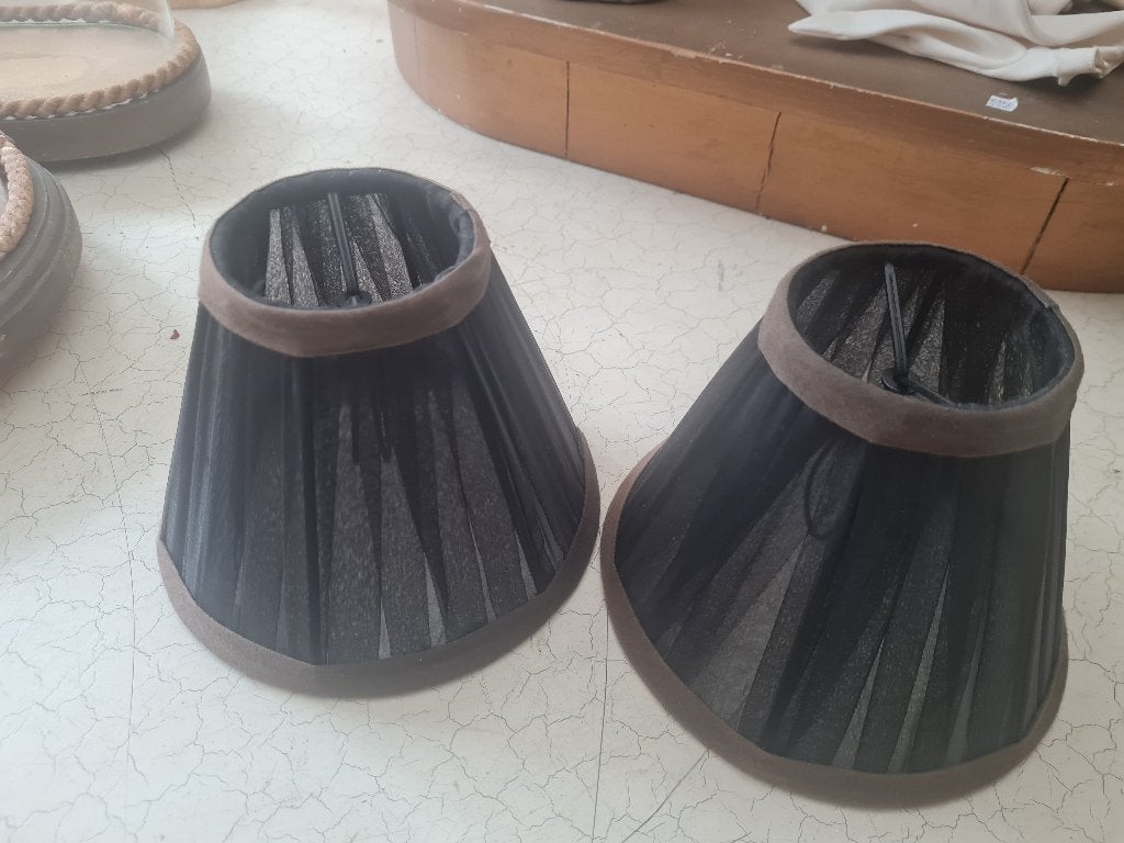 2 organza klem lampenkapjes p/st 7,50