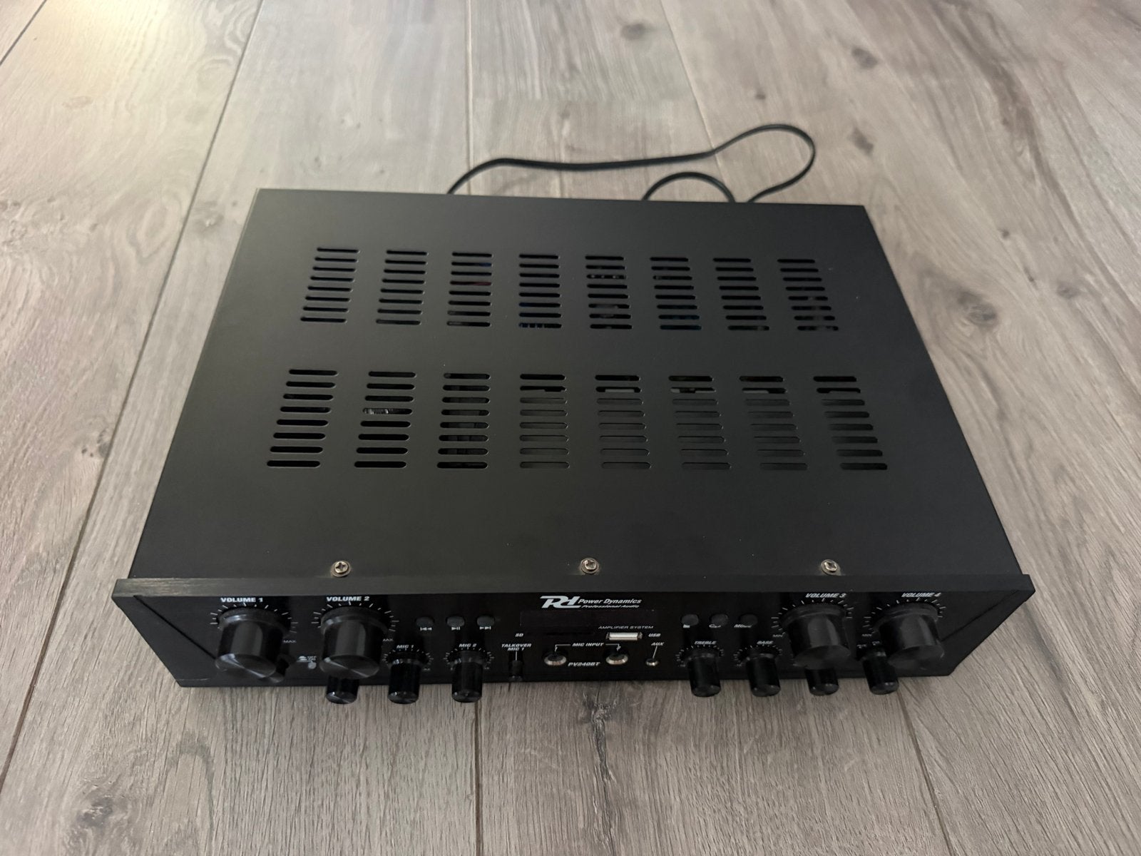 Power Dynamics PV240BT Versterker met Bluetooth, Gebruikt, 60 tot 120 watt, Stereo, Ophalen