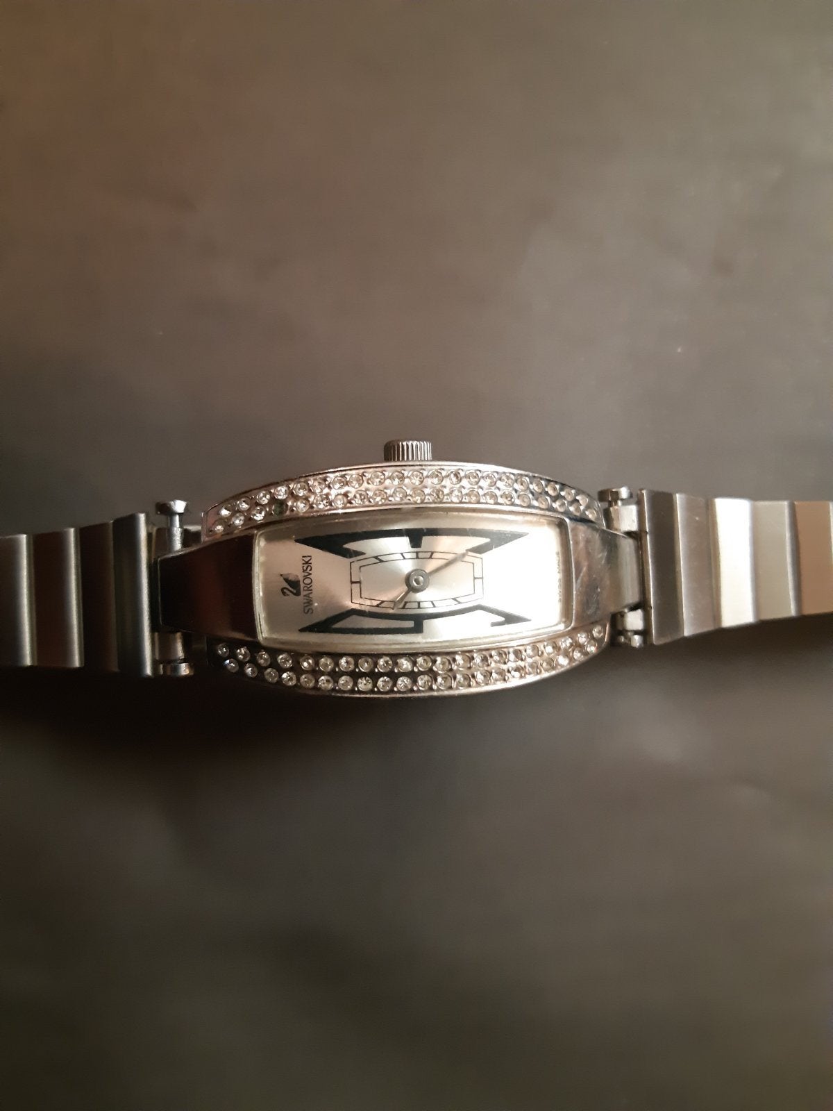 Swarovski Dameshorloge met Strass, Staal, Staal, Polshorloge, Zo goed als nieuw