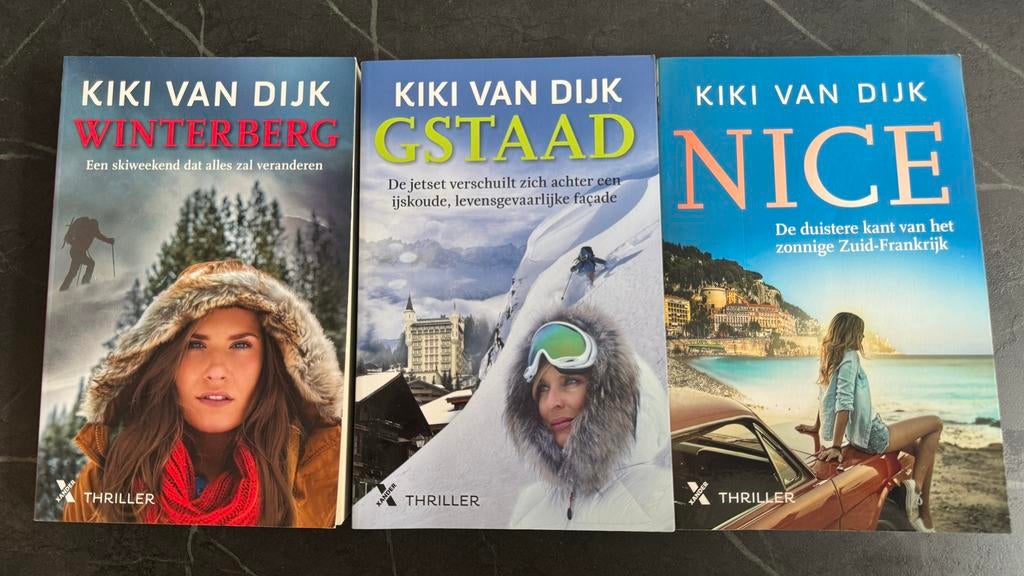 Kiki van Dijk Thriller Boeken: Winterberg, Gstaad, Nice, Ophalen of Verzenden, Zo goed als nieuw