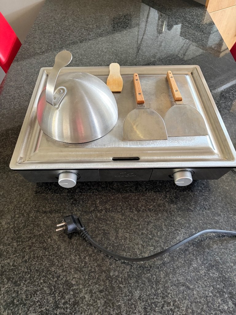 teppanyaki bak/grilplaat rvs  50x40cm  merk solis, Ophalen, Vaatwasmachinebestendig, Gebruikt, Tafelgrill