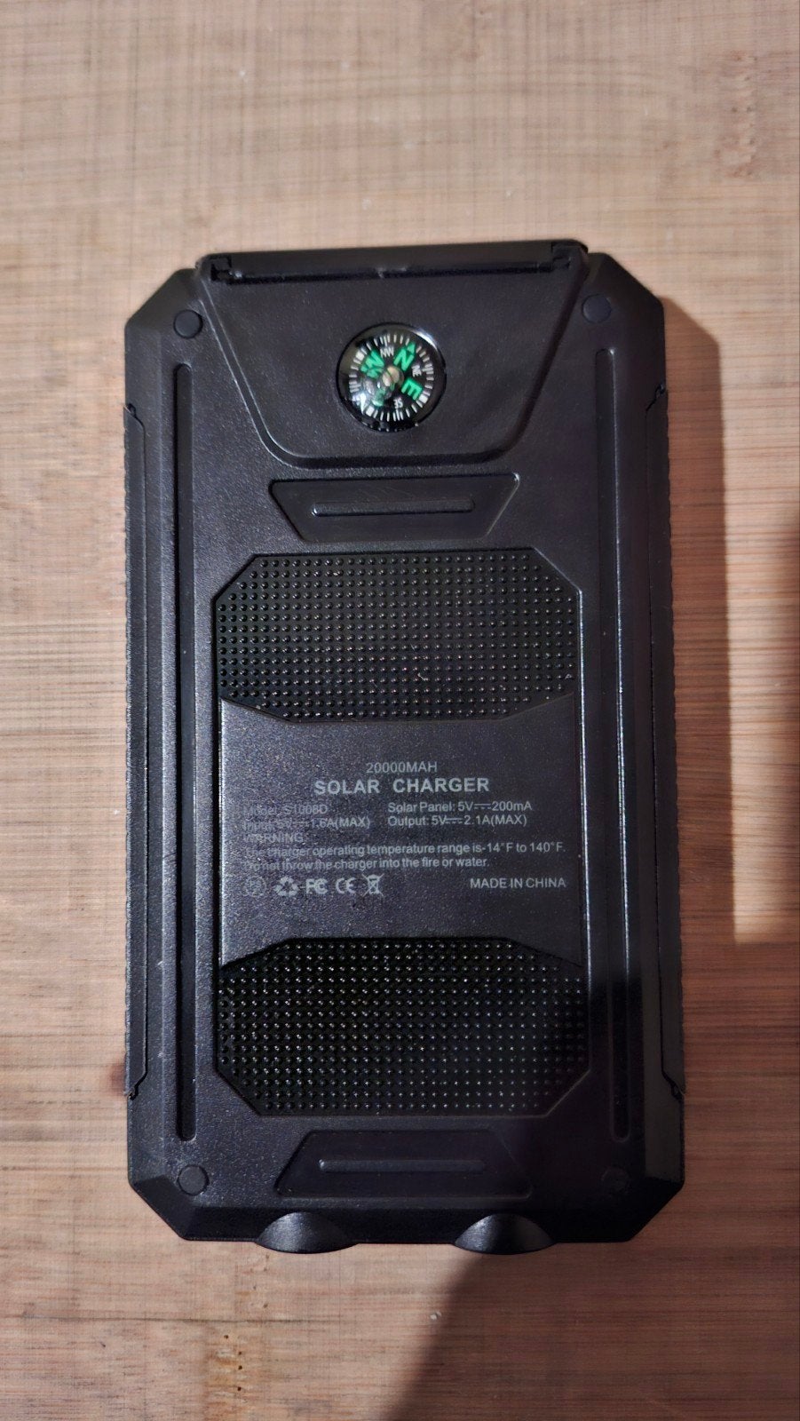 20000mAh Solar Powerbank met Kompas - Nieuw, Universeel, Nieuw, Ophalen of Verzenden, Overige merken
