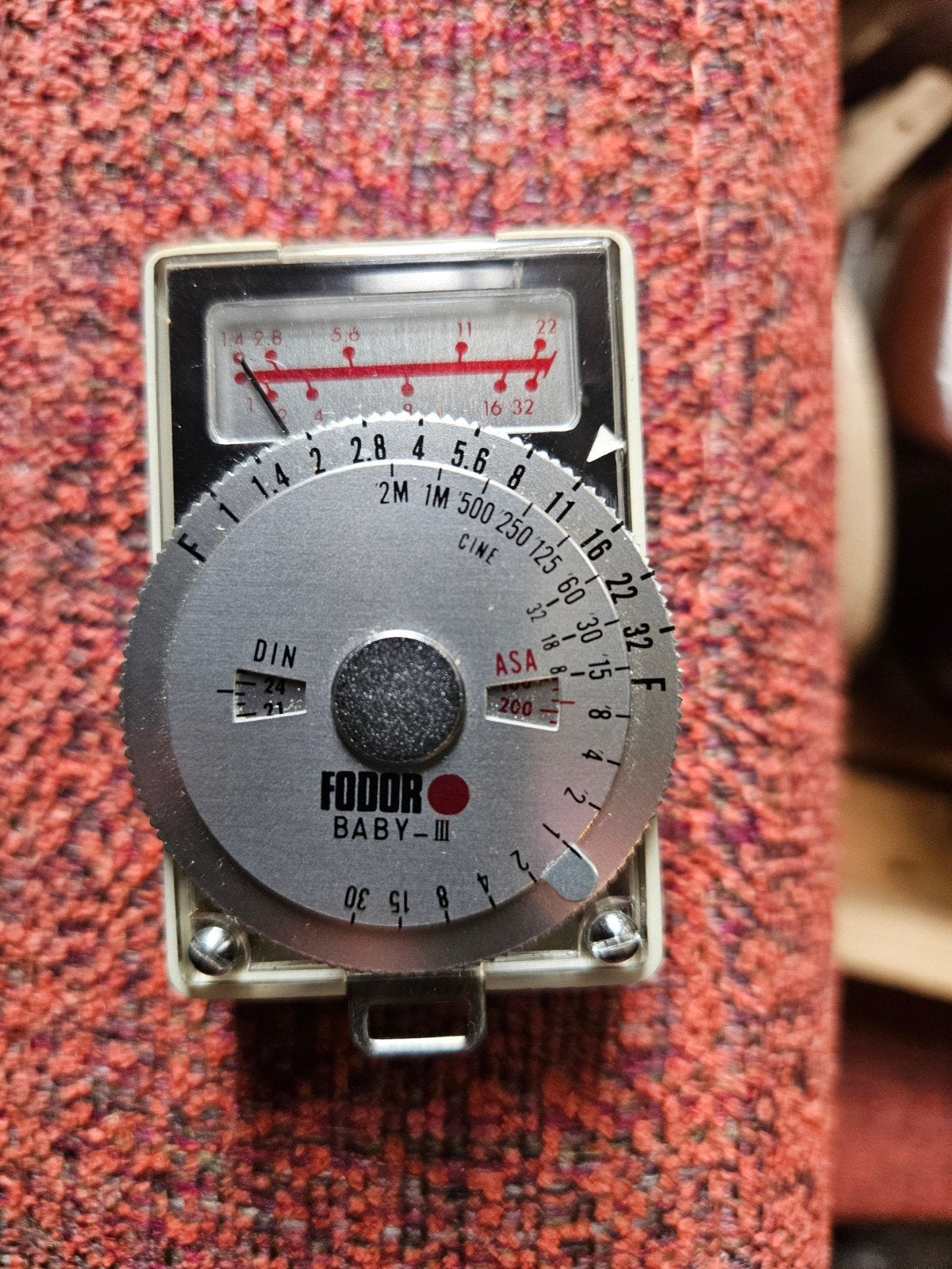 Fodor Baby-III,analoge belichtingsmeter, Verzamelen, Fotografica en Filmapparatuur, Ophalen, 1940 tot 1960