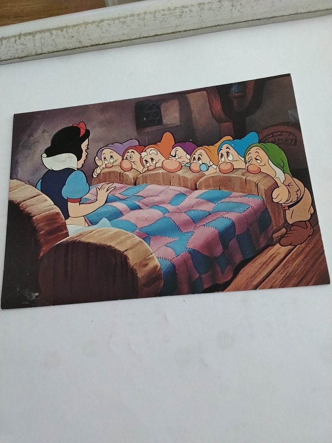 Sneeuwwitje en de Zeven Dwergen - Vintage Disney, Verzamelen, Ansichtkaarten | Themakaarten, Ophalen of Verzenden