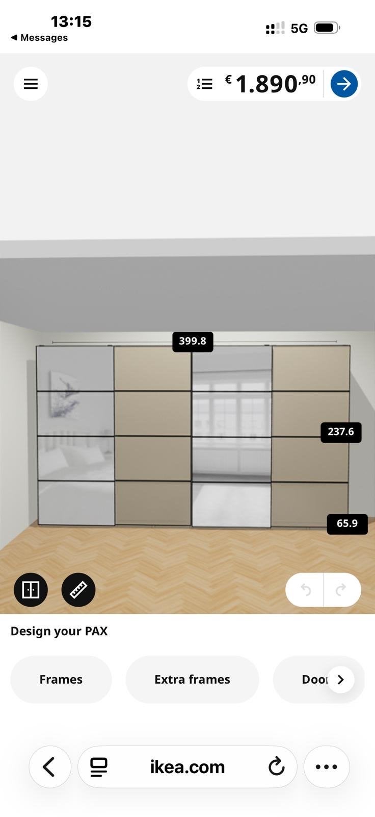 Zelf samengestelde IKEA PAX kast - Zo goed als nieuw, Huis en Inrichting, Kasten | Kledingkasten, Ophalen, 200 cm of meer, Zo goed als nieuw