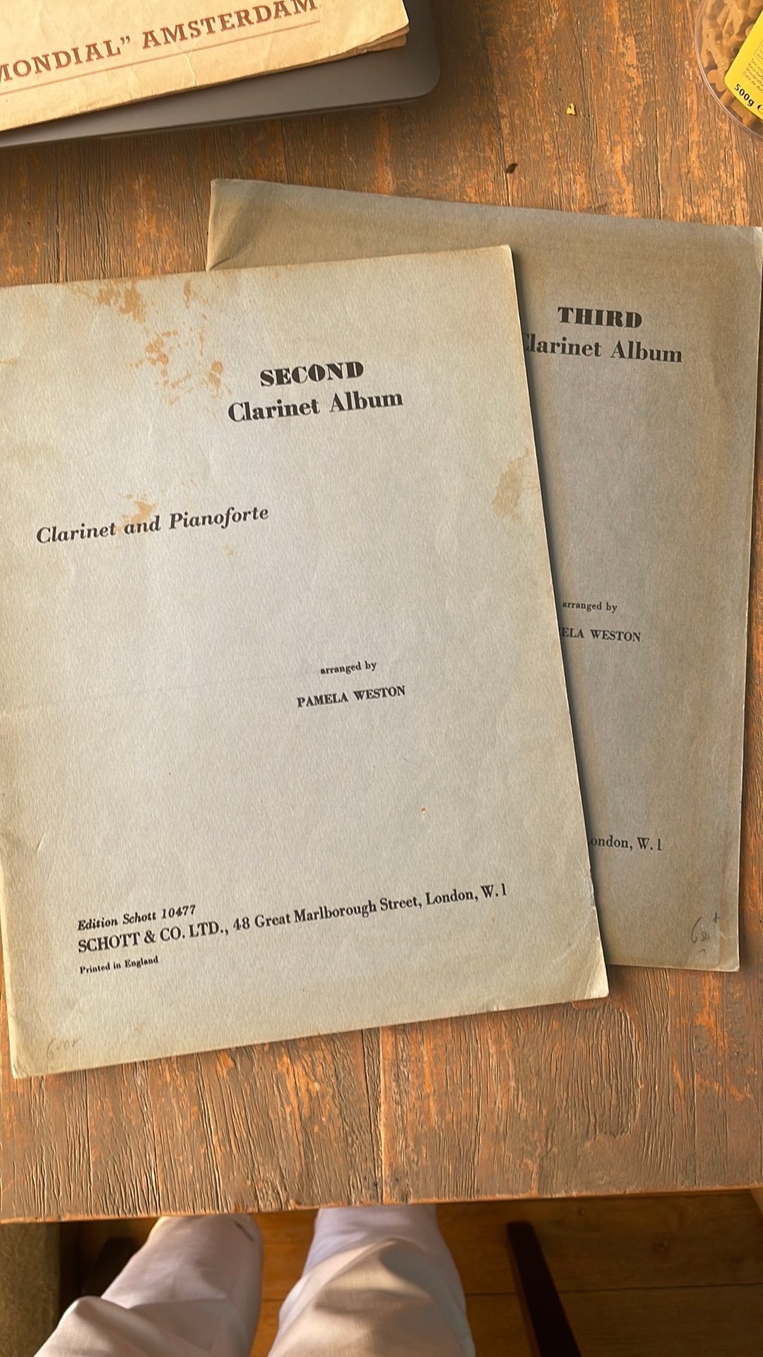 Clarinet Album: Second & Third - Clarinet en Pianoforte, Gebruikt, Klassiek, Ophalen of Verzenden, Klarinet