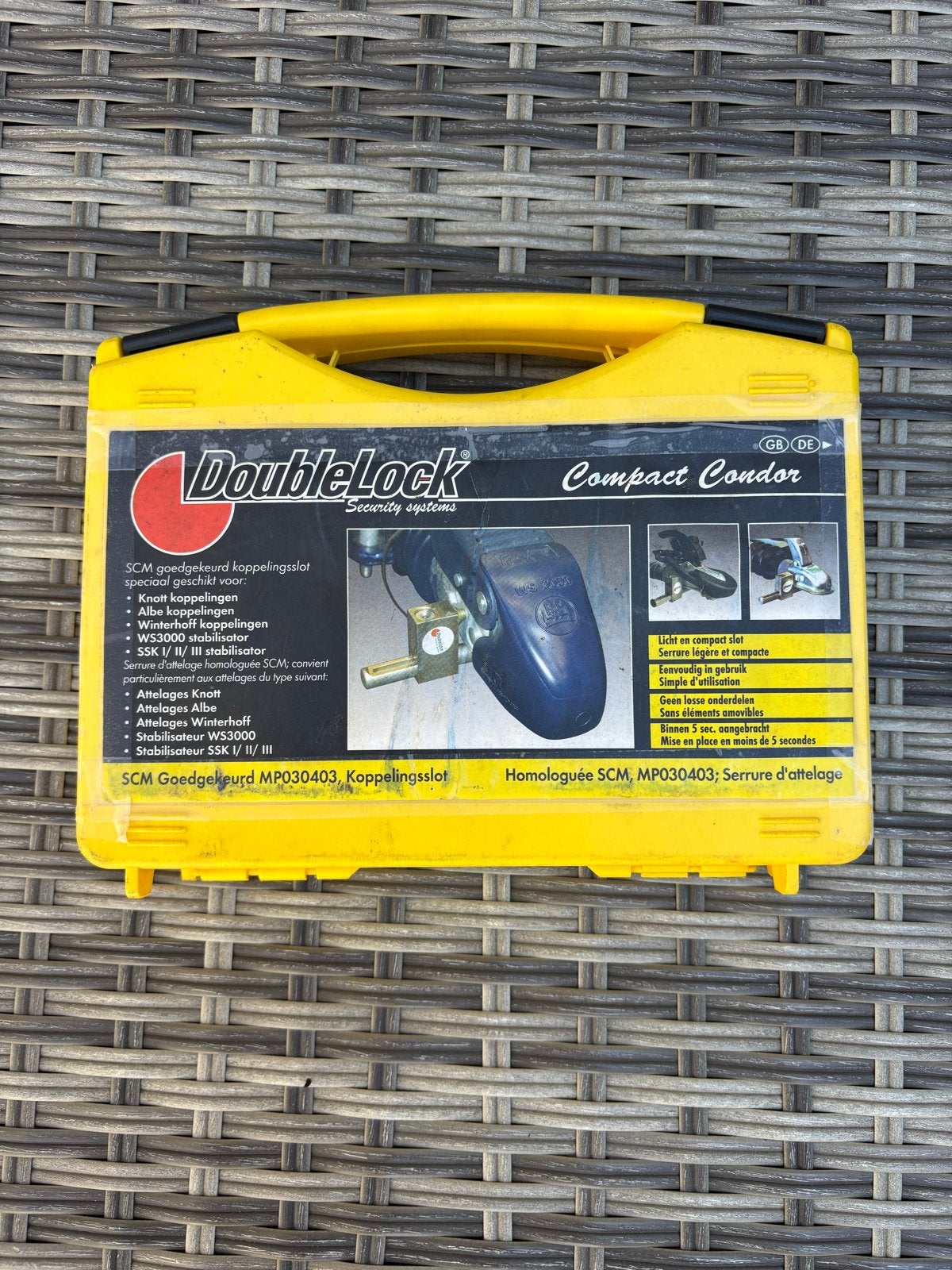 Double Lock Compact Condor SCM Goedgekeurd Caravanslot, Ophalen of Verzenden, Gebruikt