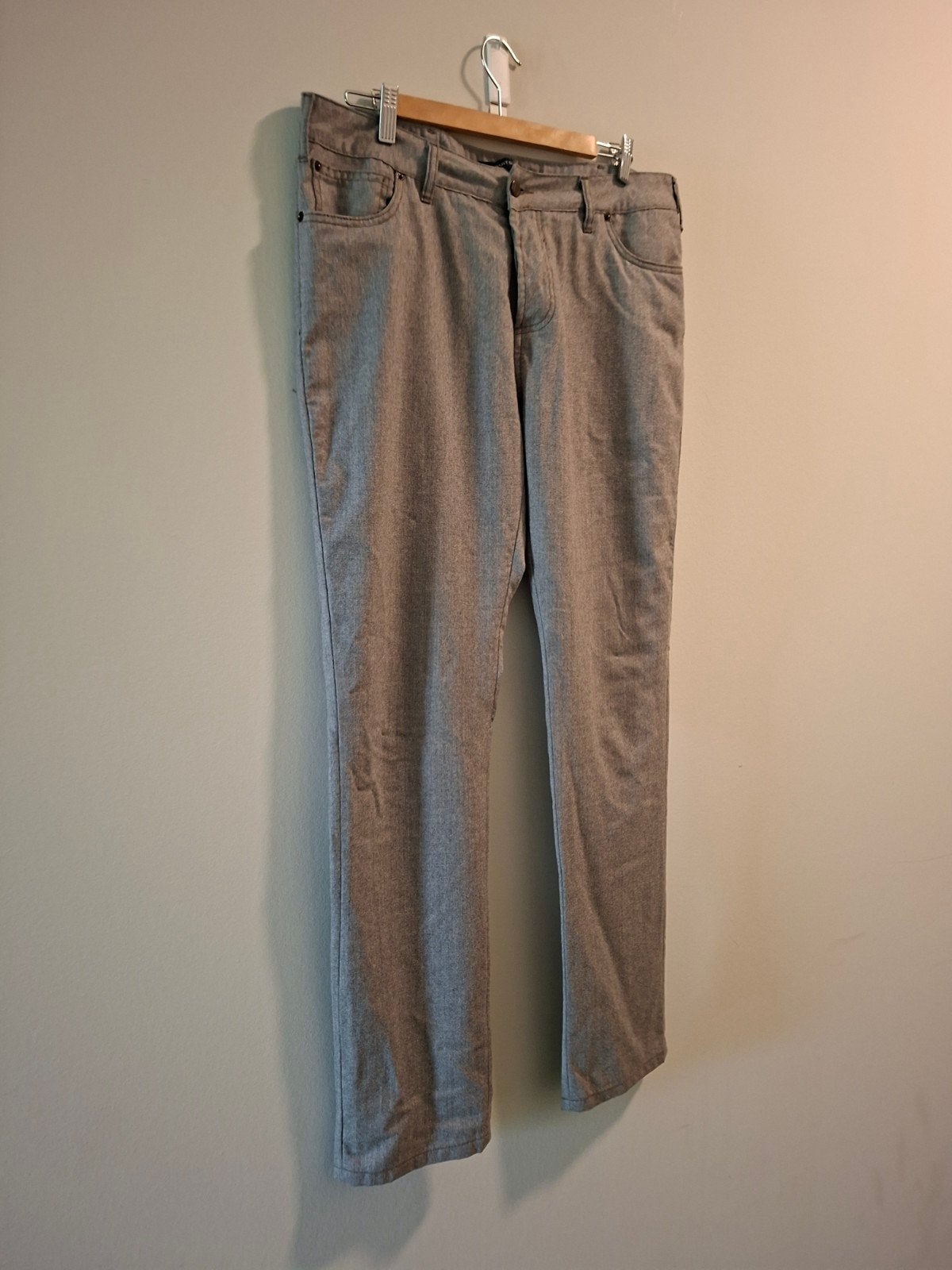 Suit Supply 100% Wollen Broek Grijs Maat 35/34, Ophalen of Verzenden, Zo goed als nieuw, Grijs