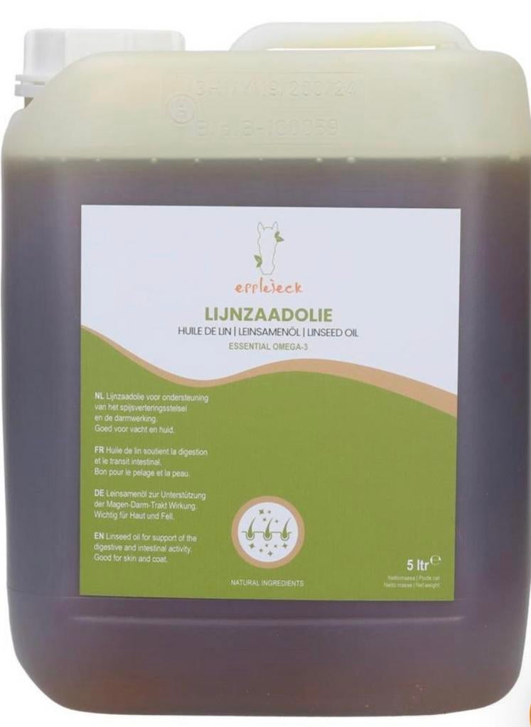 Lijnzaadolie 5 liter, Dieren en Toebehoren, Ophalen of Verzenden, Nieuw