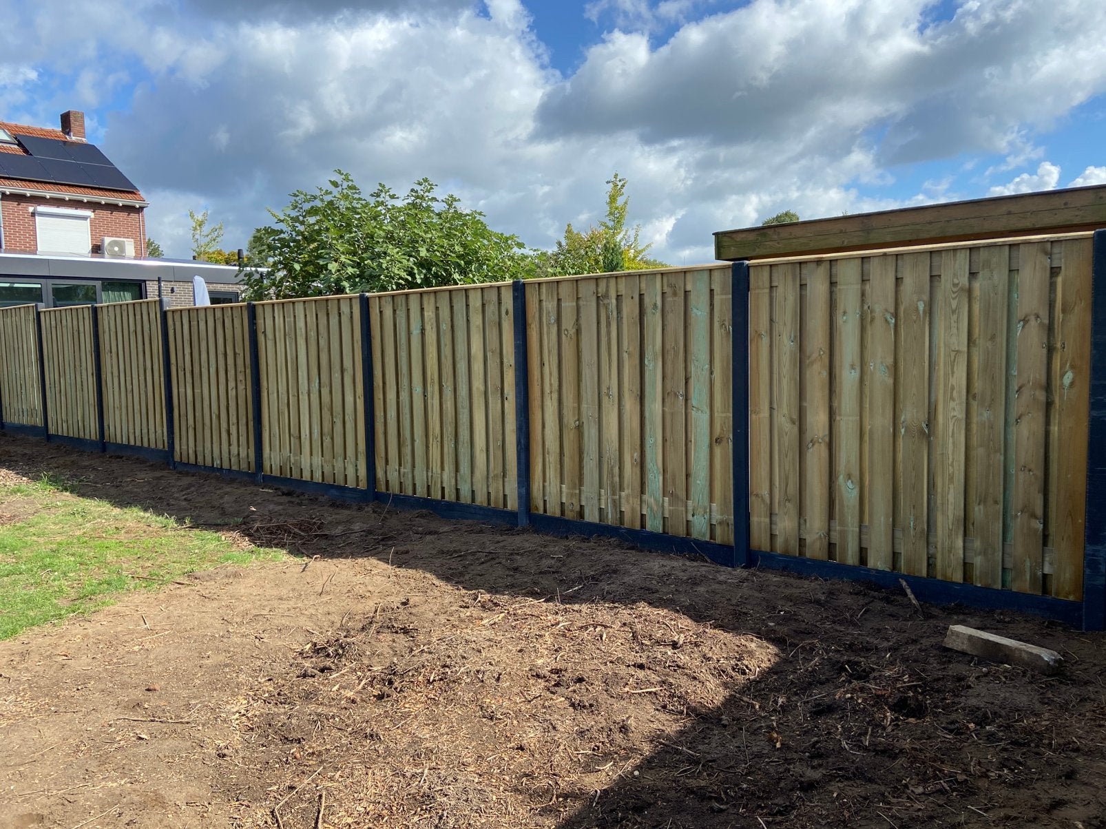 Schutting Hout-beton snel en vakkundig geplaatst!, Tuin en Terras, 1 tot 2 meter, 6 meter of meer, Nieuw, Ophalen of Verzenden