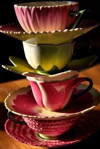 Vintage laura ashley thee kopjes bloemen, Antiek en Kunst, Ophalen of Verzenden