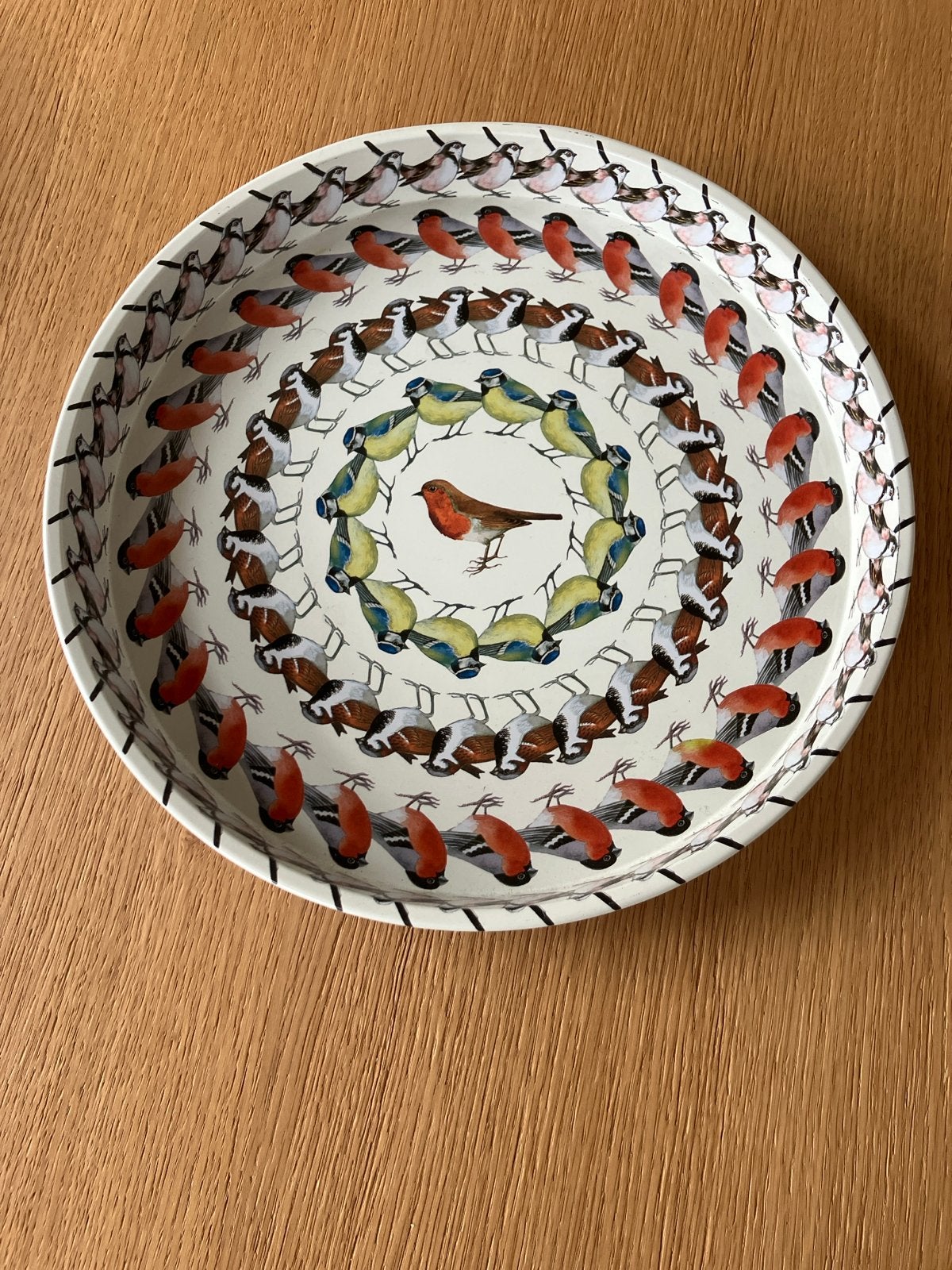 Emma Bridgewater Birds Birds Birds Dienblad, Overige materialen, Rond, Ophalen of Verzenden, Zo goed als nieuw