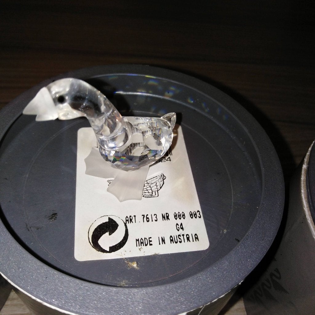 Swarovski In de stal en op het erf - Ganzenfamilie 3 stuks, Ophalen, Zo goed als nieuw, Figuurtje