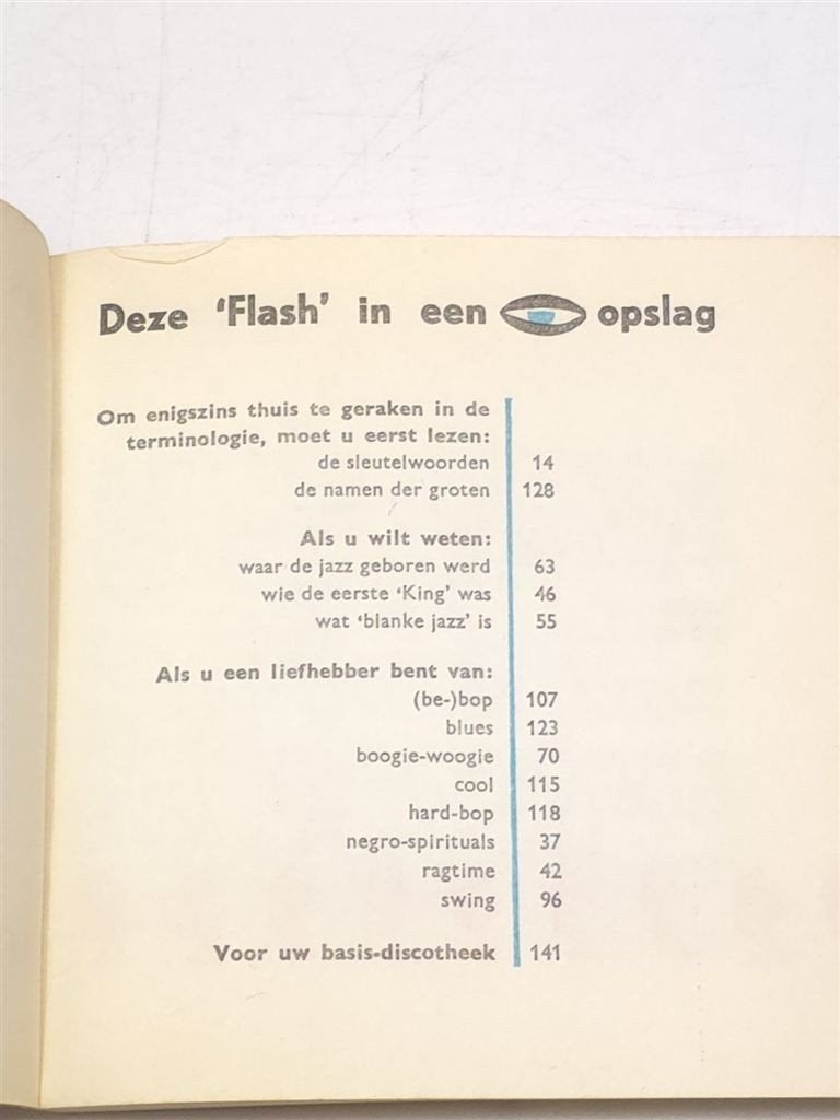 Jazz — Van Bamboula tot Bebop, Vintage Boekje 1961, Ophalen of Verzenden, Gelezen, Artiest