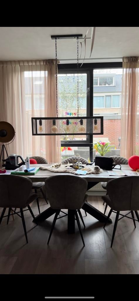 Vintage eetkamer hanglamp, Ophalen of Verzenden, Gebruikt, Minder dan 50 cm