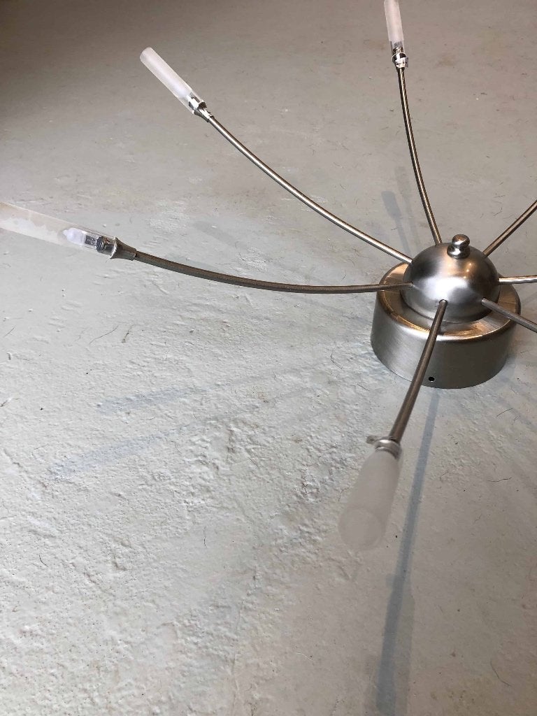 Design plafondlamp incl. trafo en lampjes, Ophalen of Verzenden, Zo goed als nieuw, Glas, Modern, design