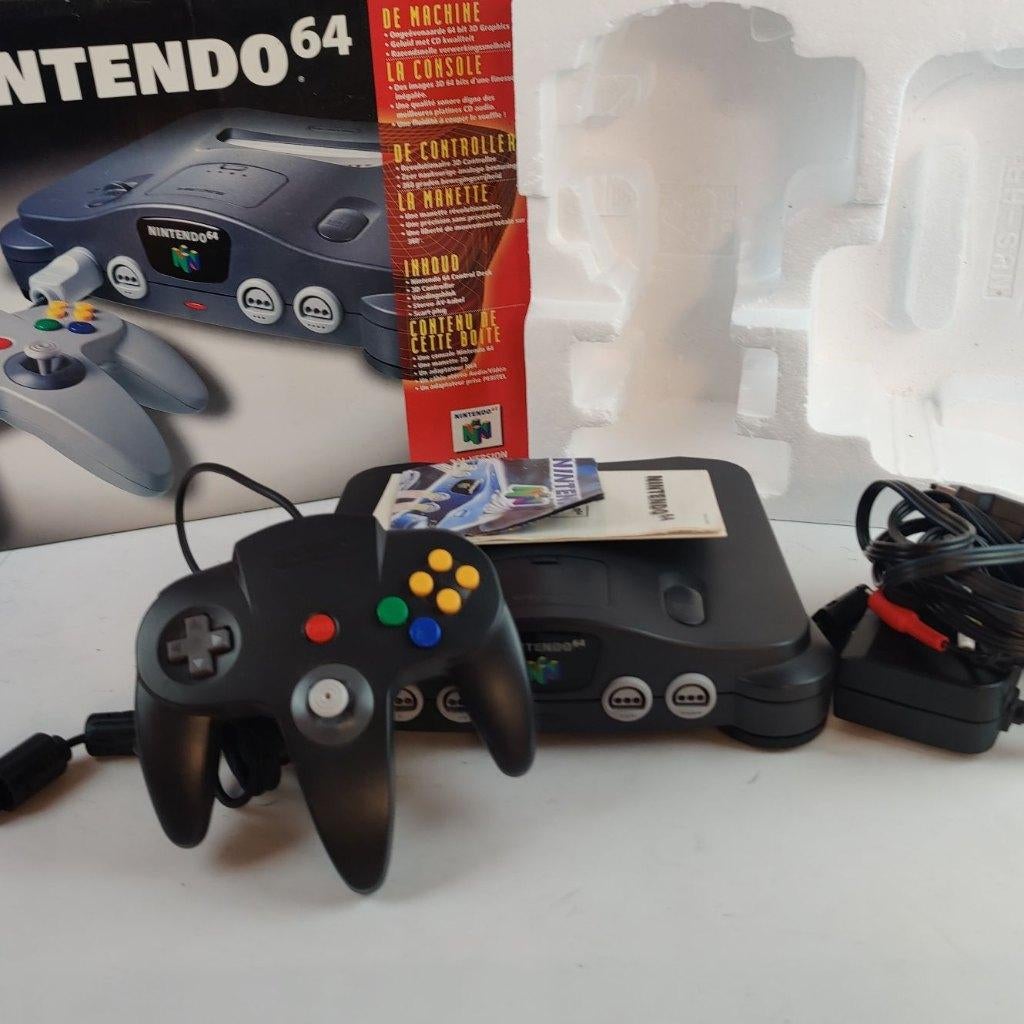 Nintendo 64 in doos || Nu voor maar €199,99, 1 speler, Racen en Vliegen, Ophalen of Verzenden, Zo goed als nieuw