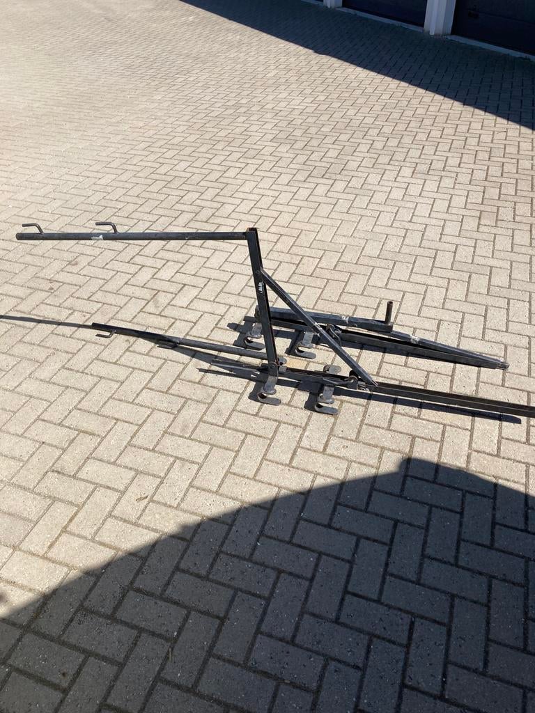 Dakschragen set, Doe-het-zelf en Verbouw, Steigers, Ophalen, Gebruikt, Daksteiger, Minder dan 2 meter
