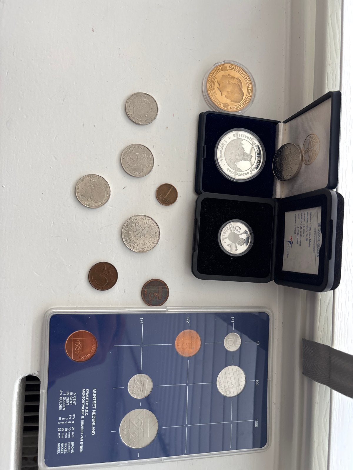 Diverse oude munten en munten sets - verzameling, Ophalen of Verzenden, Koningin Beatrix, Overige waardes, Setje