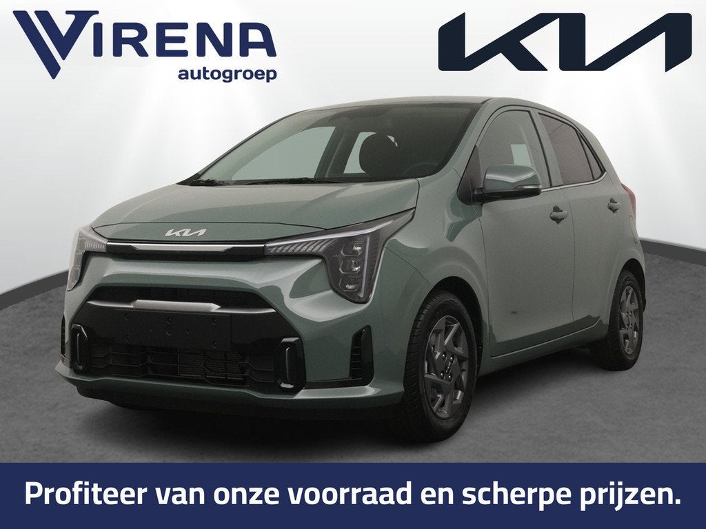 Kia Picanto 1.0 GDi DynamicPlusLine - Navigatie - Achteruitr, Voorwielaandrijving, Stof, Zwart, 918 kg