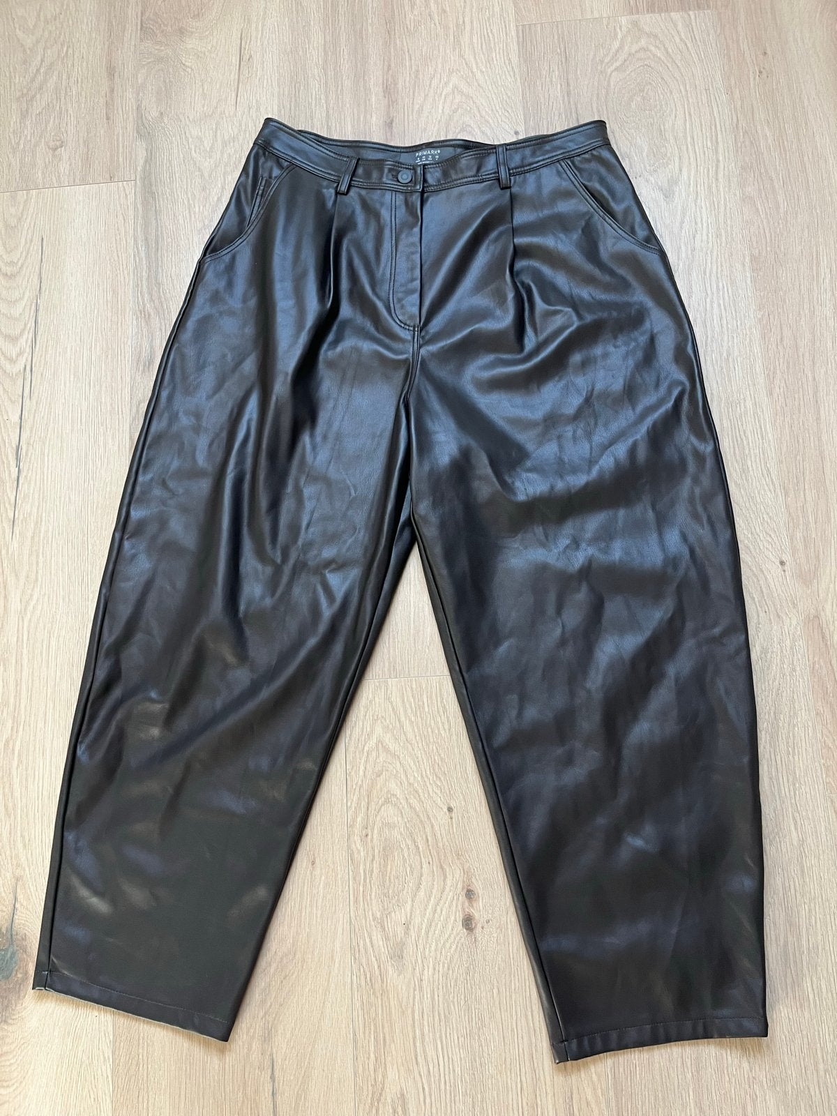 Primark bruine Leren Broek Maat 42/44 (L), Kleding | Dames, Bruin, Maat 42/44 (L), Ophalen of Verzenden, Zo goed als nieuw