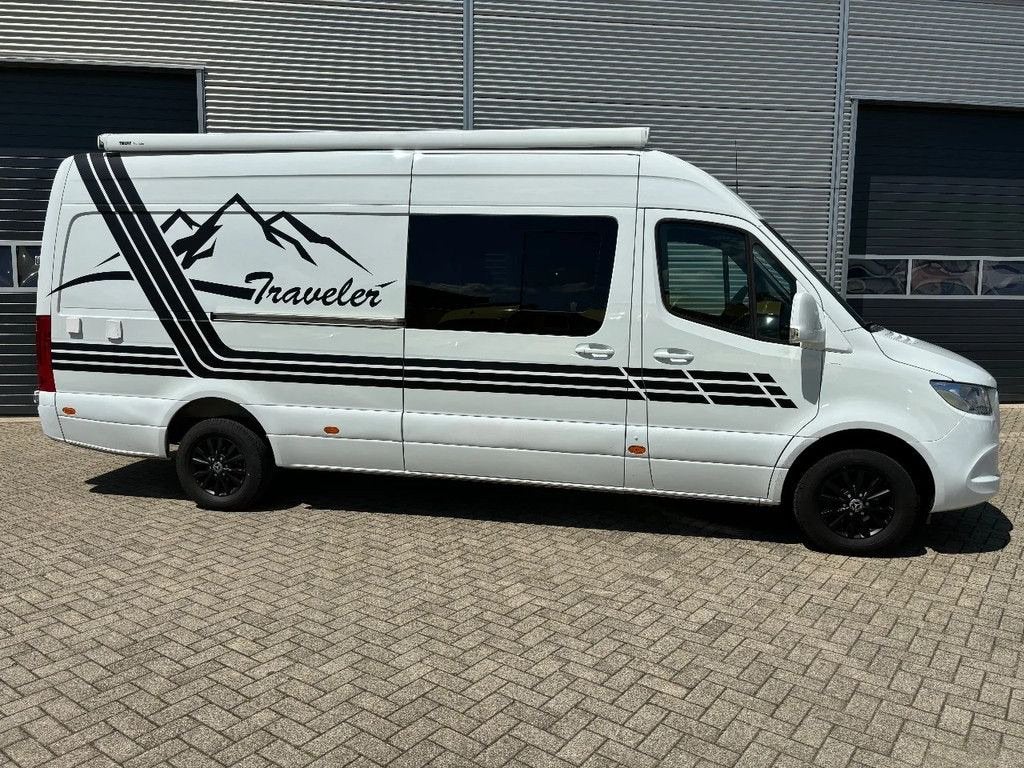 Zeer mooie buscamper TuriniVan Mercedes sprinter L3 H2 315, Automaat, Achteruitrijcamera, Luifel, Diesel