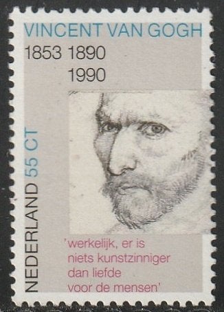 Nederland 1990 1442 Vincent van Gogh, Postfris, Postzegels en Munten, Ophalen of Verzenden, Na 1940, Postfris
