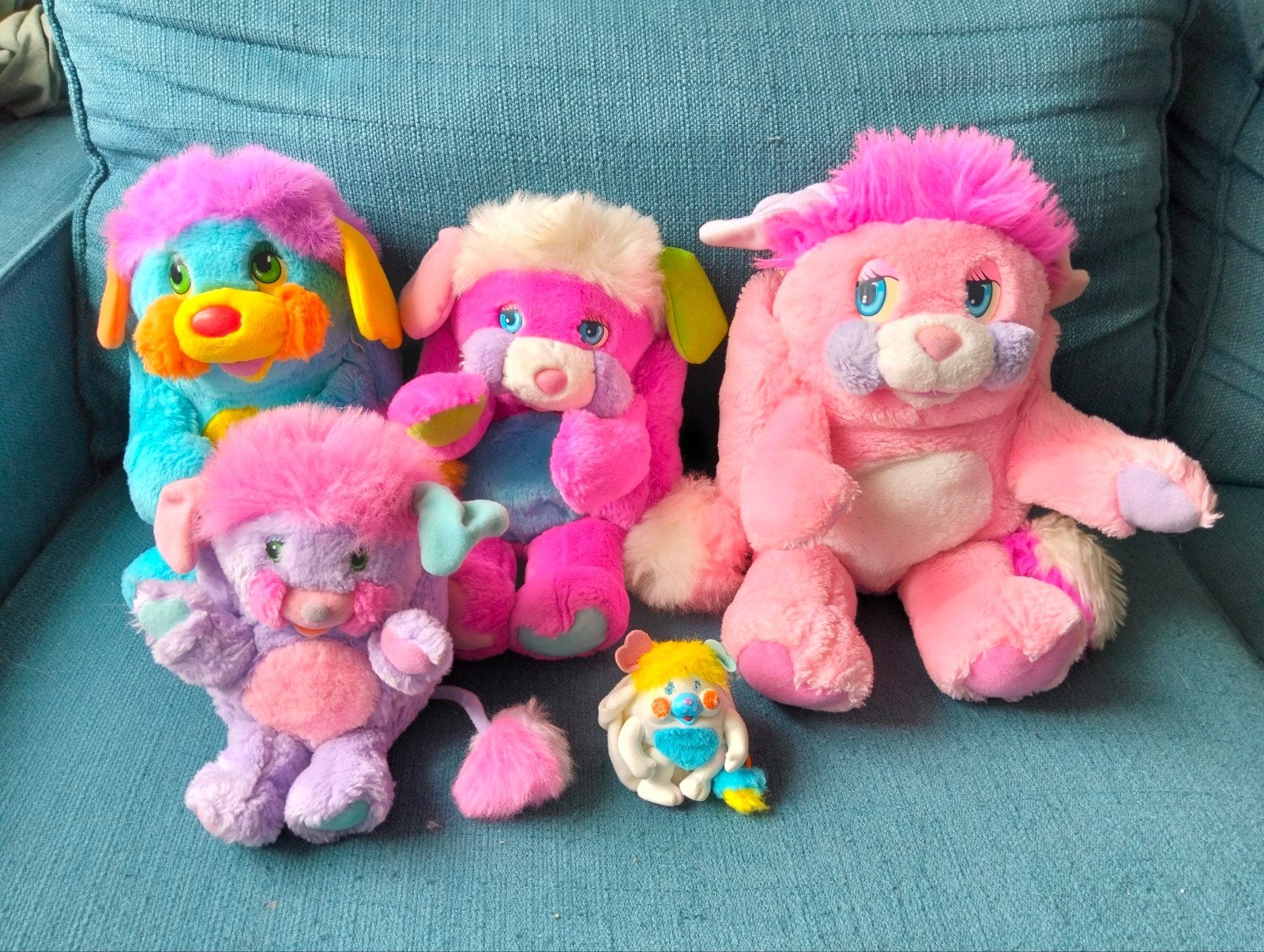 5x Vintage Popples knuffel, Ophalen