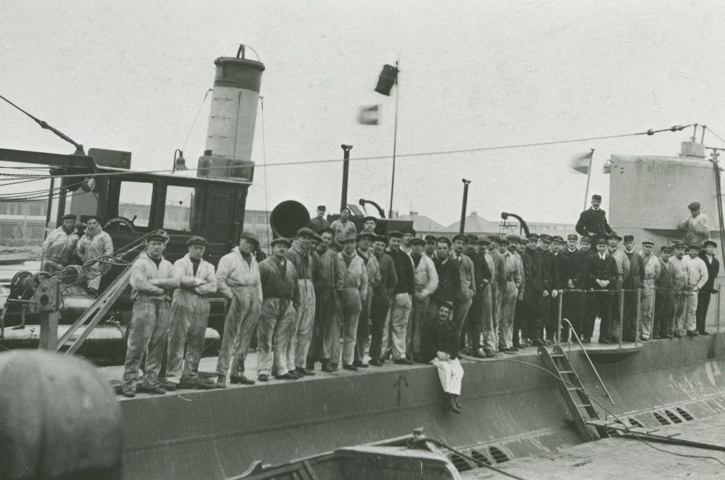 den helder, onderzeeboot, Verzamelen, Foto's en Prenten, Ophalen of Verzenden, Voor 1940, Zo goed als nieuw, Foto