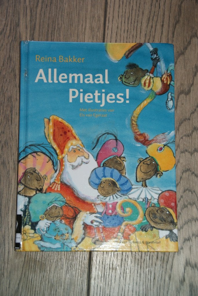 Te koop Allemaal Pietjes! door Reina Bakker, Sinterklaasboek, Ophalen of Verzenden, Gelezen, Reina Bakker, Sprookjes