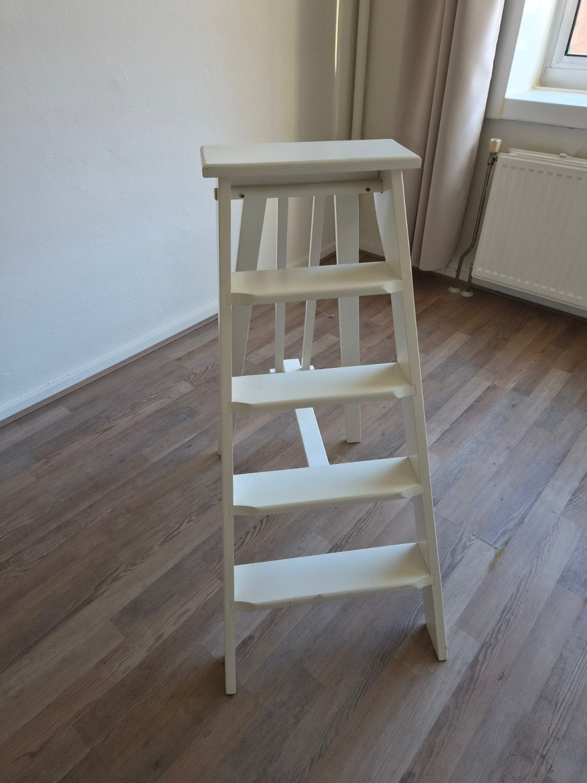 witte houten (deco) ladder, Huis en Inrichting, Ophalen, Zo goed als nieuw