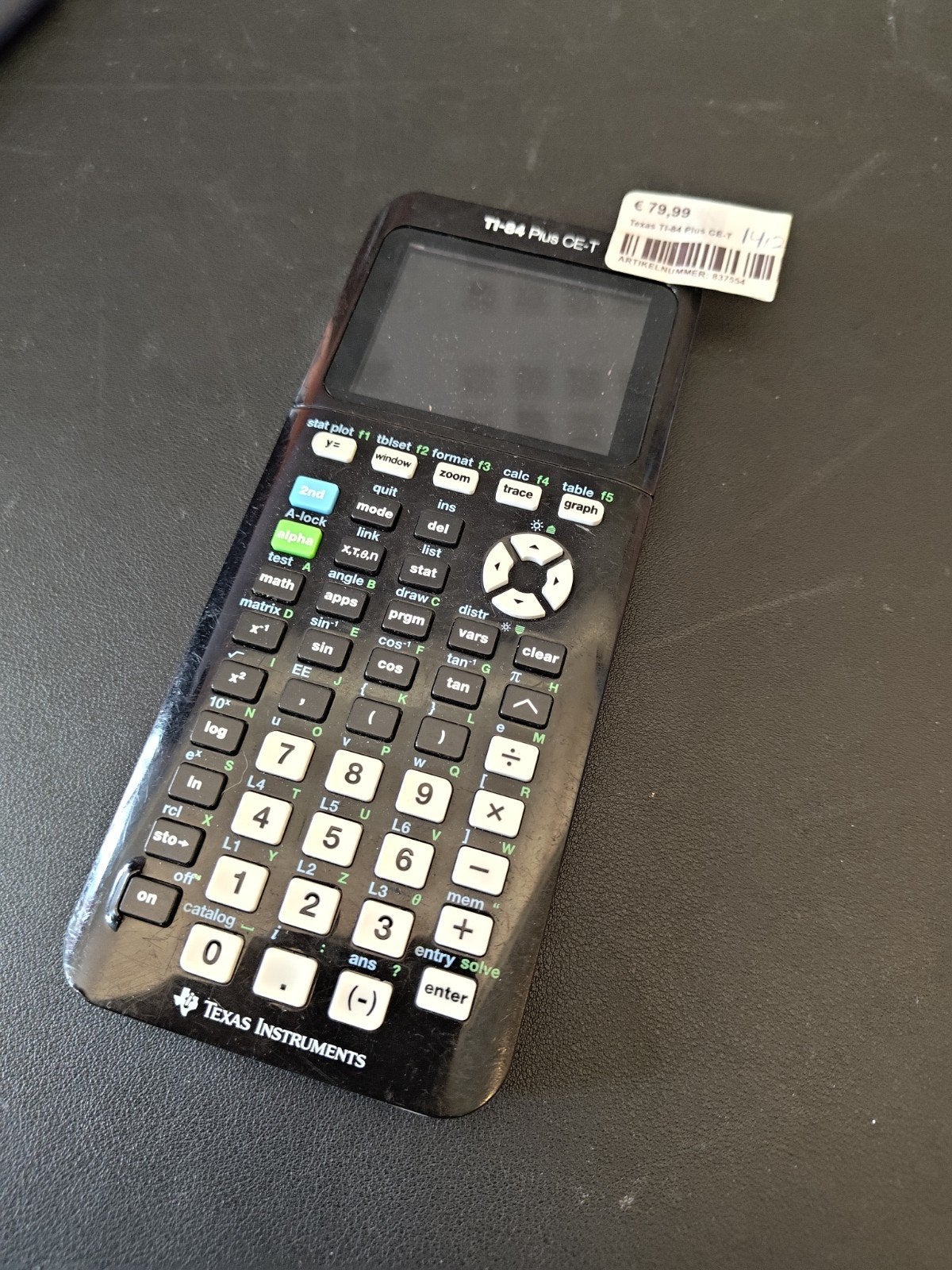 Texas Ti-84 Plus CE-T, Ophalen of Verzenden, Grafische rekenmachine, Zo goed als nieuw
