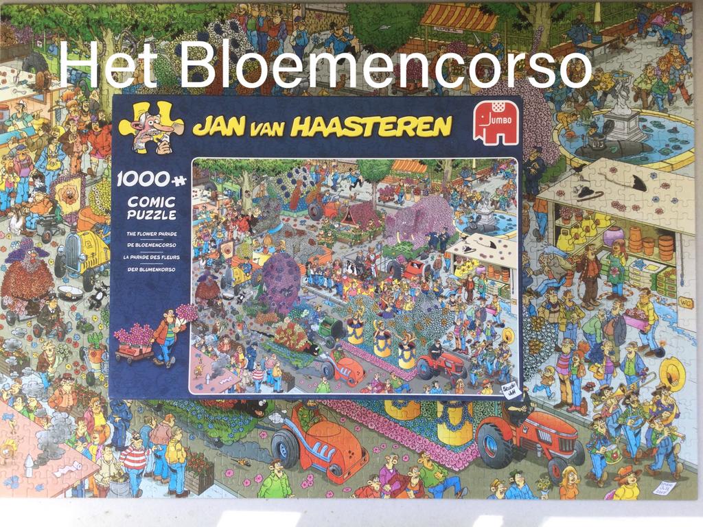 Jan van Haasteren De Bloemencorso, Ophalen of Verzenden, 500 t/m 1500 stukjes, Zo goed als nieuw
