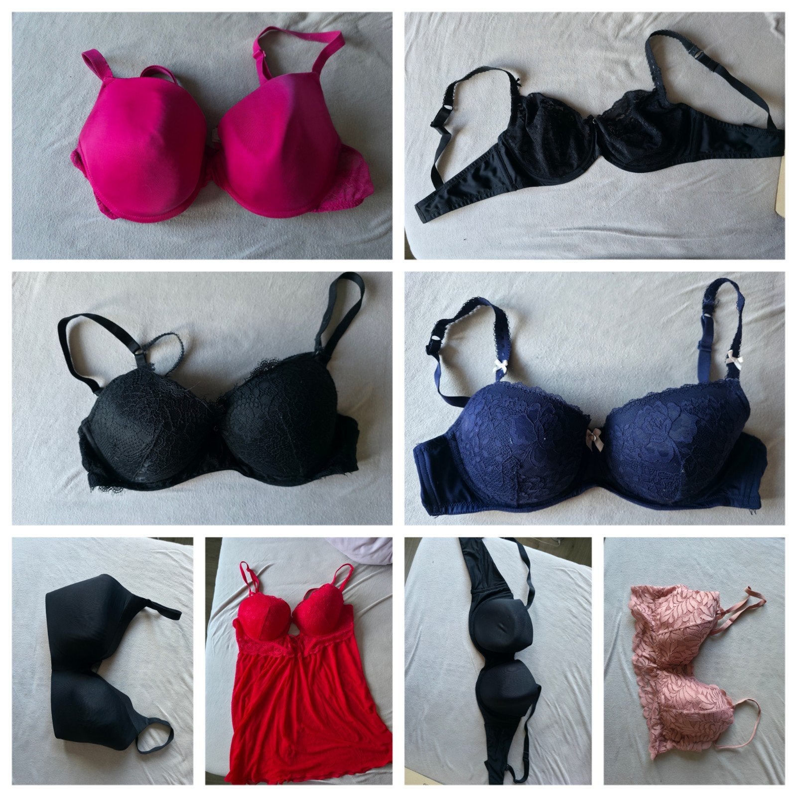 Pakket BH's - Hunkemöller, Primark - Maat L / E80 / E85, Hunkemuller, Primark, Ophalen of Verzenden, BH