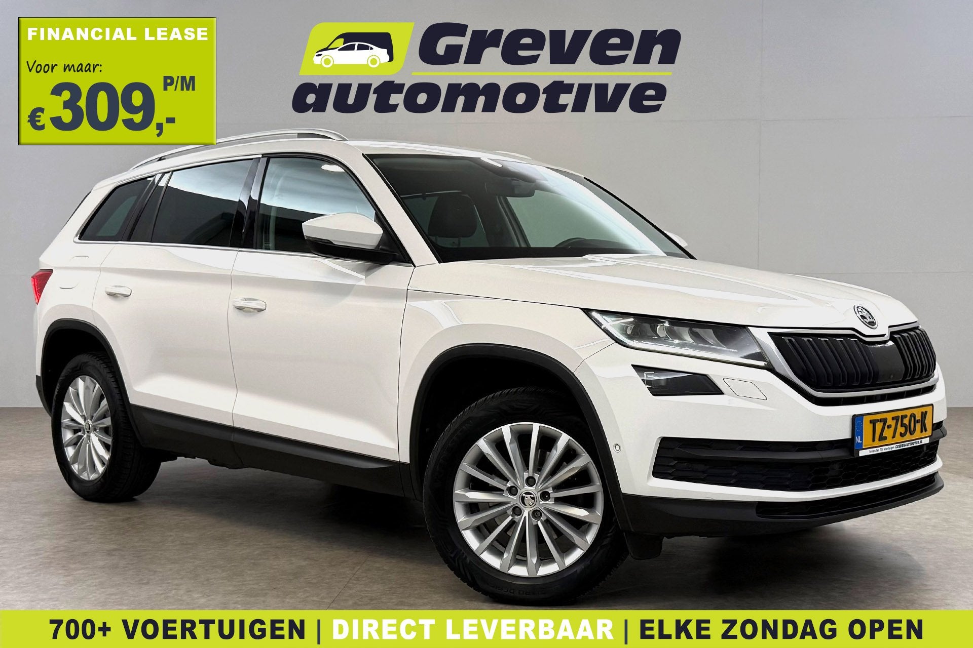 Skoda Kodiaq 1.5 TSI Style Business | 360° | Sfeer | Carpla, Auto's, Skoda, Euro 6, 4 cilinders, 150 pk, Wit