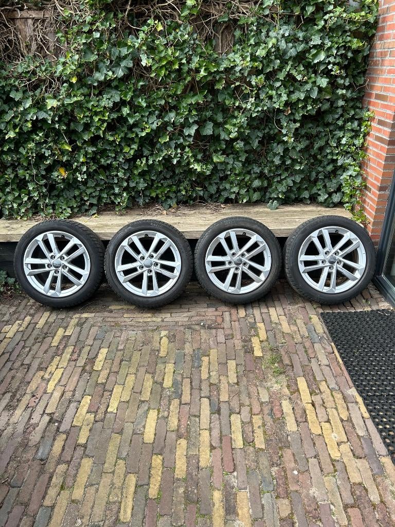 Audi A3 velgen + winterbanden (17 inch), Auto-onderdelen, Ophalen, Gebruikt, Banden en Velgen, 17 inch